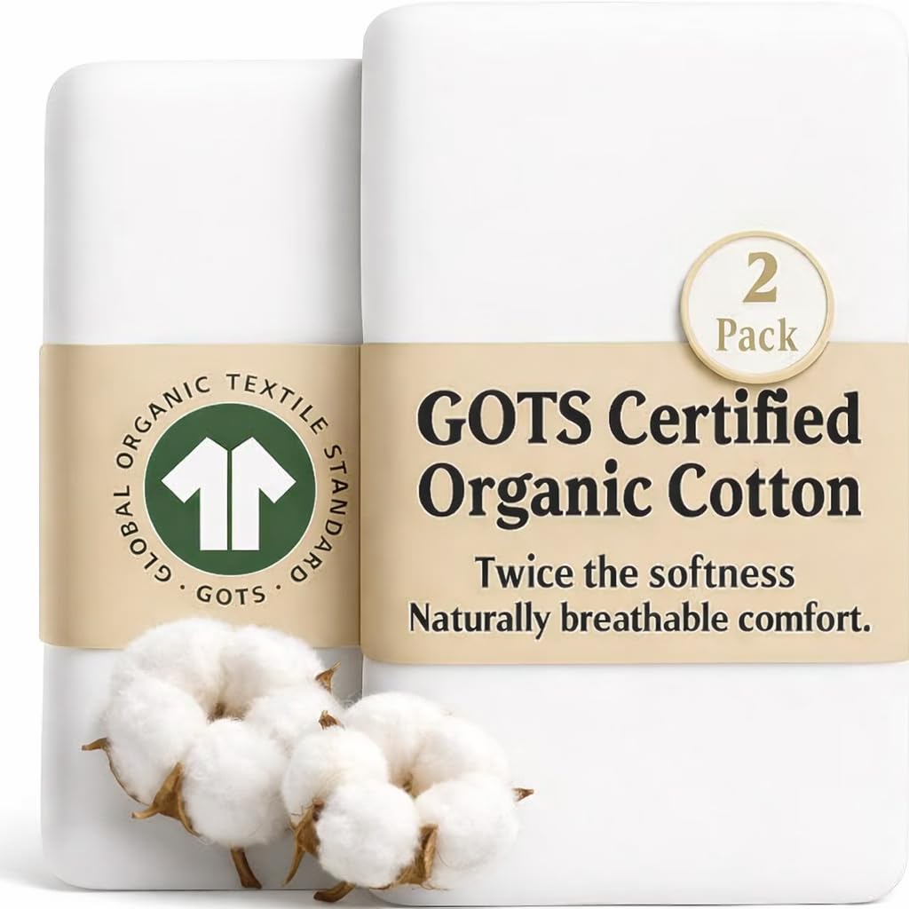 Bunnyjik GOTS Organic Bedside Bassinet Sheets