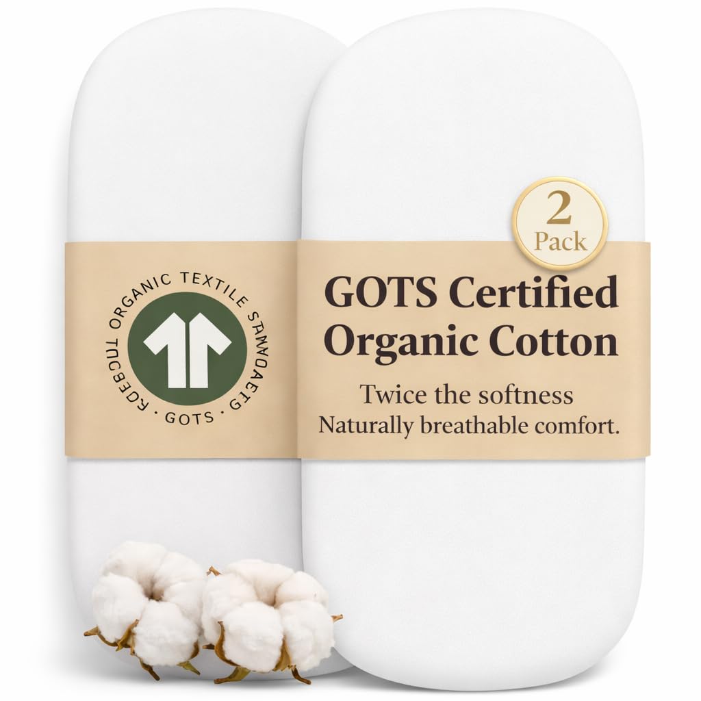 Bunnyjik GOTS Organic Bedside Bassinet Sheets