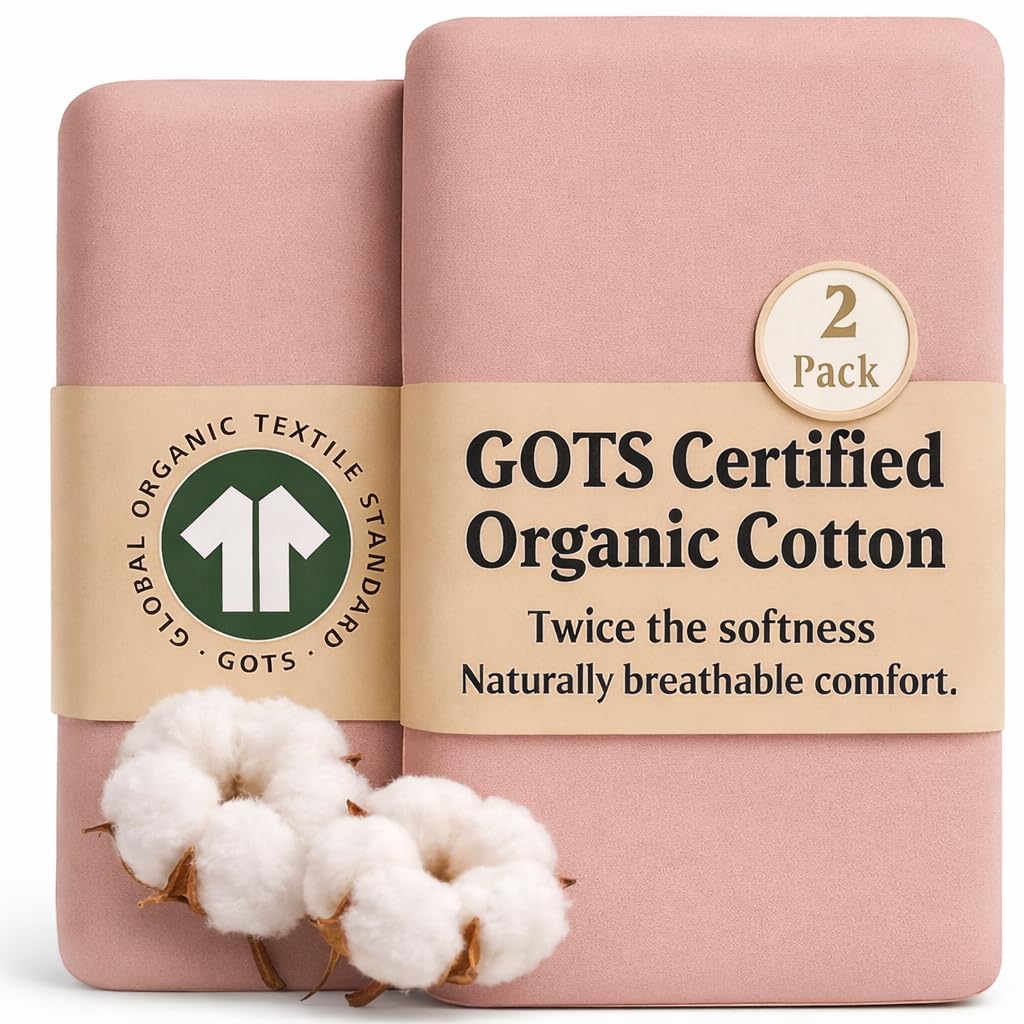 Bunnyjik GOTS Organic Bedside Bassinet Sheets