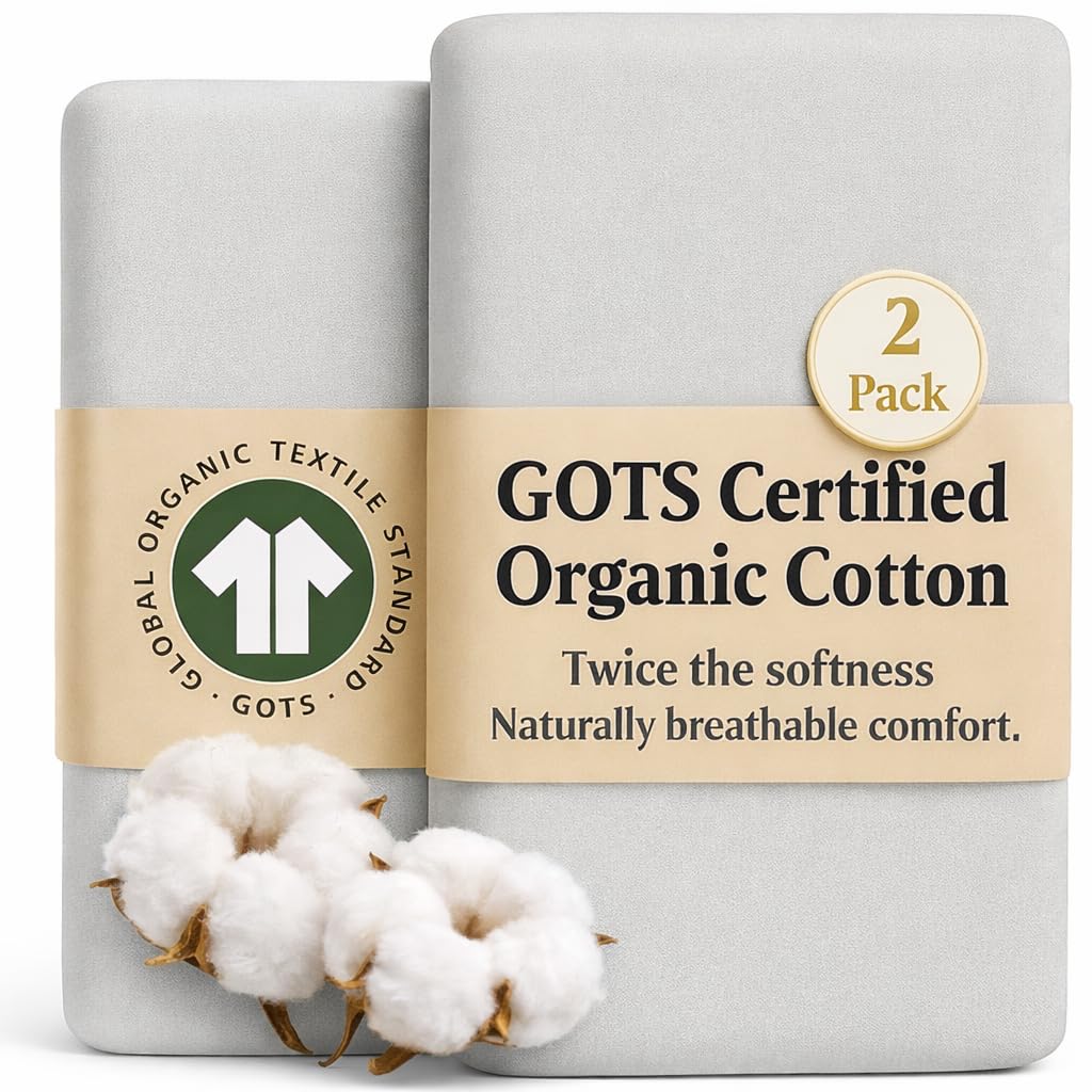 Bunnyjik GOTS Organic Bedside Bassinet Sheets