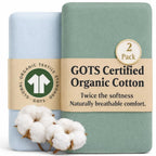 Bunnyjik Aegean organic cotton bassinet sheet set — GOTS-certified long-staple cotton from Türkiye (Turkey)