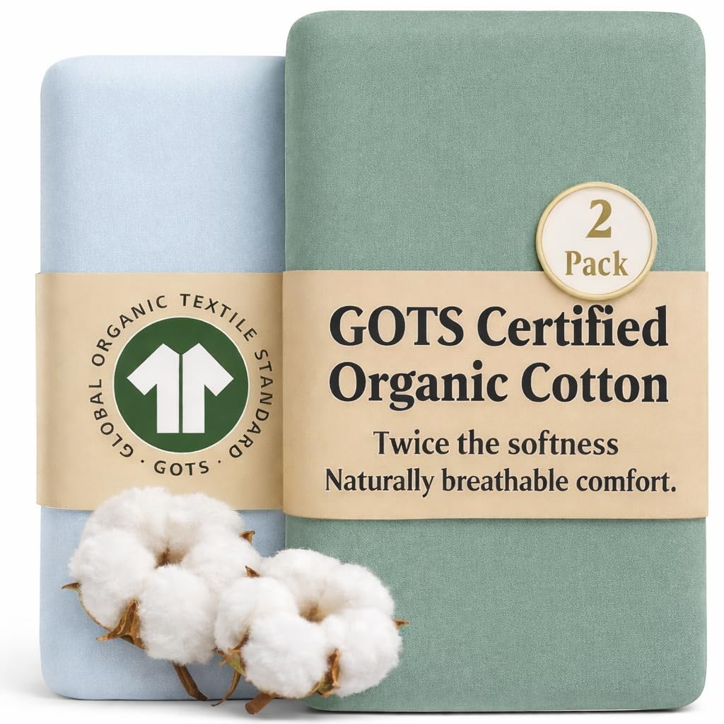 Bunnyjik GOTS Organic Bedside Bassinet Sheets