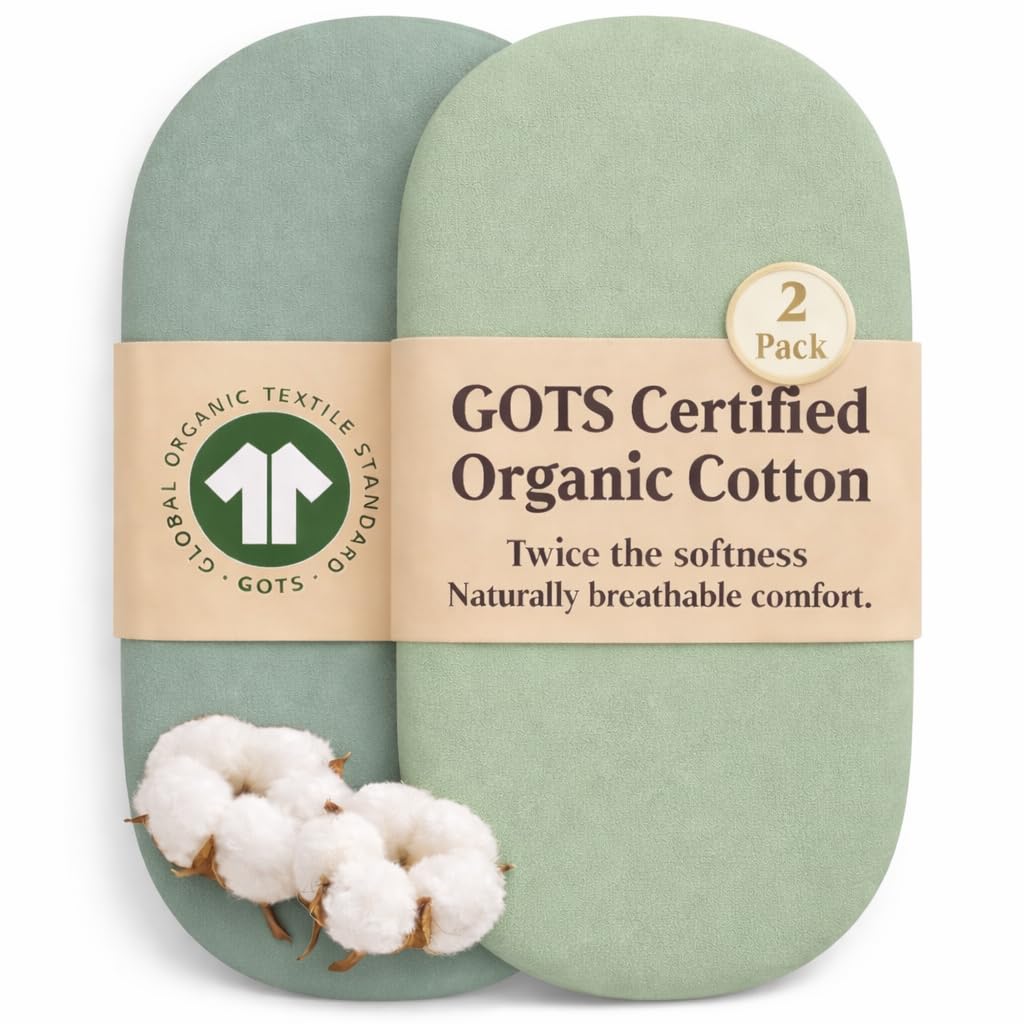 Bunnyjik GOTS Organic Bedside Bassinet Sheets