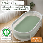 Aegean Organic Cotton Bassinet Sheets