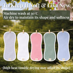 Bunnyjik cotton burp cloths (3-pack) — soft Turkish cotton