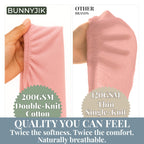 Bunnyjik organic cotton changing pad cover — GOTS-certified Aegean Turkish cotton