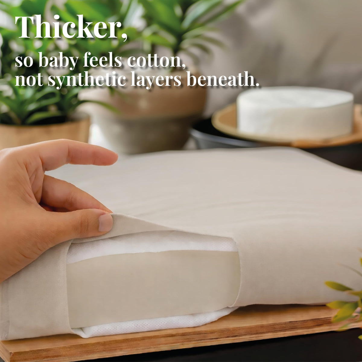 Bunnyjik organic cotton crib sheet — GOTS-certified Aegean Turkish cotton